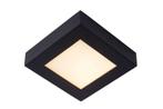 Lucide BRICE-LED - Badkamerlamp zwart 17cm vierkant dimbaar, Huis en Inrichting, Verzenden, Nieuw, Trendy verlichting