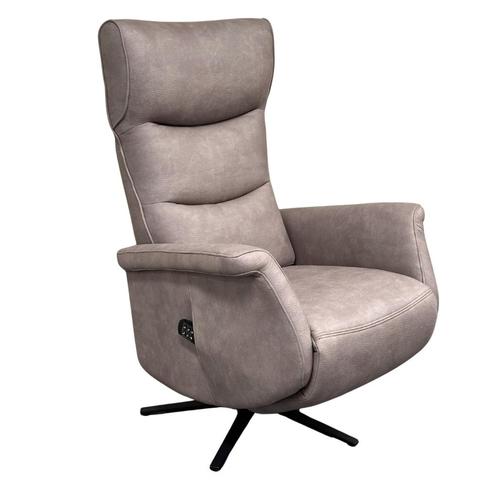 Sta-Op en Relaxfauteuil Veneto - Grijs Stof, Huis en Inrichting, Fauteuils, Nieuw, Ophalen of Verzenden