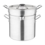 aluminium pan met au bain marie inzet | 10L | 27,5(Ø)cm, Verzenden