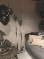 Aura Peeperkorn vloerlamp zwarte buis / hardstenen voet 130, Ophalen of Verzenden, Nieuw
