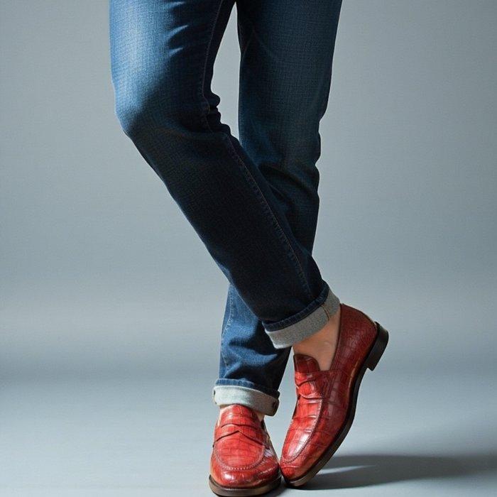 Santoni UK12 Alligator - Loafers - Maat: EU 48 - Nieuw in, Kleding | Heren, Schoenen