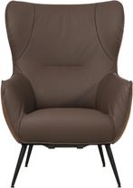 leren moderne oorfauteuil -  ( leer), Huis en Inrichting, Fauteuils, Nieuw, Ophalen of Verzenden, Landelijk, 75 tot 100 cm