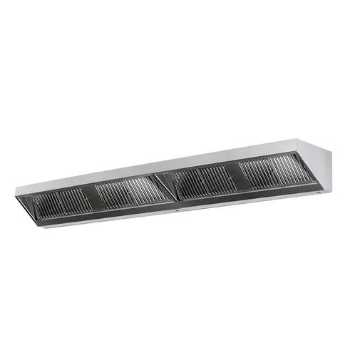 GGM Gastro | Wandafzuigkap - 2800mm - met filter & lamp |, Witgoed en Apparatuur, Afzuigkappen, Inbouw, 800 m³ per uur of meer