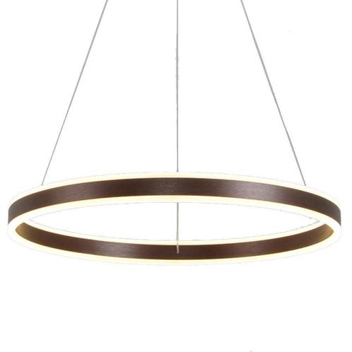 LED Hanglamp 60W Mat Zwart Rond 4800 lm, Huis en Inrichting, Lampen | Hanglampen, 50 tot 75 cm, Nieuw, Metaal, Ophalen of Verzenden