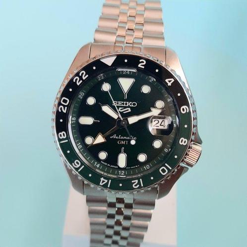 Seiko - 5 GMT green Automatic - Zonder Minimumprijs -, Sieraden, Tassen en Uiterlijk, Horloges | Antiek