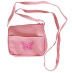 Mini Schoudertasje roze met geborduurde vlinder NIEUW, Ophalen of Verzenden, Nieuw, Roze