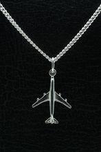 Zilveren Vliegtuig ketting hanger - klein, Verzenden, Nieuw