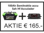 Combi Platinum 100ah semitraktie accu + Dhc 5ah Lader, Nieuw, Verzenden
