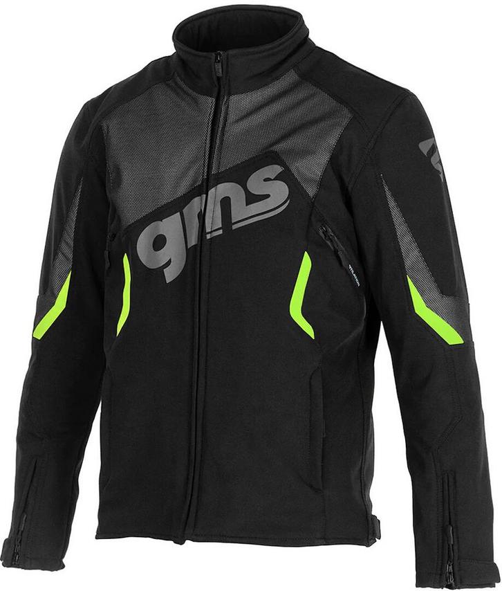 gms Arrow Zwarte Groene Motor Softshelljas, Motoren, Kleding | Motorkleding, Heren, Nieuw met kaartje, Jas | textiel, Verzenden