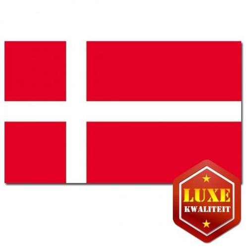Deense vlag luxe kwaliteit - Denemarken versiering, Hobby en Vrije tijd, Feestartikelen, Ophalen of Verzenden