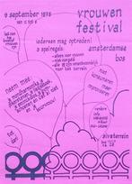 vintageposter vrouwenrechten - vrouwenfestival 1978, Verzenden, Nieuw, Overige onderwerpen, Met lijst