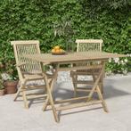 vidaXL Tuintafel inklapbaar 120x70x75 cm massief teakhout, Verzenden, Nieuw, Hout