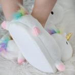 Eenhoorn Pantoffels Wit | One Size | Nieuw | Scherpe Prijs, Kleding | Dames, Schoenen, Wit, Nieuw, Ophalen of Verzenden, Pantoffels of Sloffen