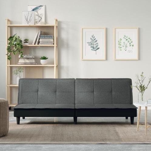 vidaXL Slaapbank stof donkergrijs, Huis en Inrichting, Banken | Bankstellen, Nieuw, 200 tot 250 cm, Stof, Verzenden