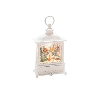 Kerstlantaarn met kerstman in arrenslee | Konstsmide | 25 cm, Diversen, Kerst, Nieuw, Verzenden