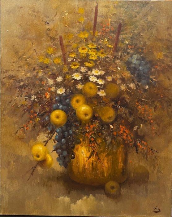 Pieter Daniël Dik (1943-1984) - Bloemstuk, Antiek en Kunst, Kunst | Schilderijen | Modern