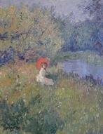 Chris van Dijk (1952) Impressionist - Au bord de leau