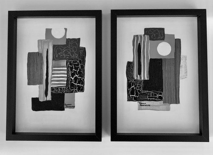 Ronald Boonacker (1955) - Italiaans Landschap XXVIII &, Antiek en Kunst, Kunst | Designobjecten