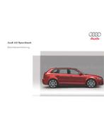 2008 AUDI A3 SPORTBACK INSTRUCTIEBOEKJE DUITS