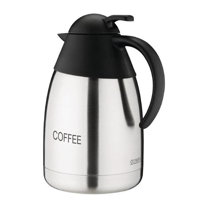 Isoleerkan RVS koffie | 1,5L | 25(h) x 14(Ø)cm Olympia, Zakelijke goederen, Horeca | Keukenapparatuur, Nieuw in verpakking, Verzenden