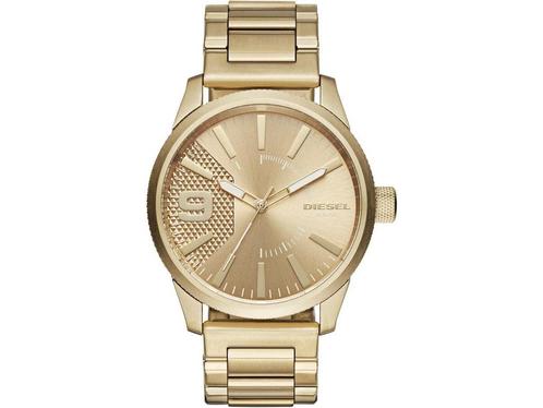 Diesel Horloge Rasp DZ1761 Herenhorloge 46 mm - Goudkleurig, Huis en Inrichting, Woonaccessoires | Overige, Nieuw, Verzenden