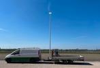 8 meter stalen lichtmast inclusief 150W LED schijnwerper – C, Verzenden