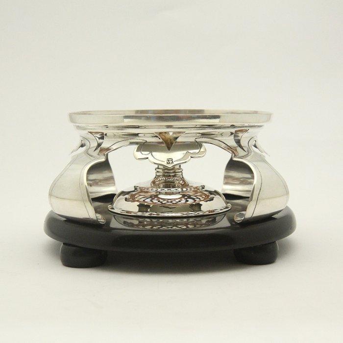 Antieke (1875) Theekomfoor op basement met losse brander -, Antiek en Kunst, Antiek | Goud en Zilver