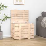 vidaXL Opbergbox 58x40,5x42 cm massief grenenhout, Huis en Inrichting, Woonaccessoires | Kisten, Verzenden, Nieuw
