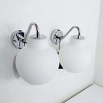Herstal - Wandlamp (2) - Vantage - Chrome-versie - Opaline, Antiek en Kunst, Antiek | Lampen