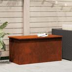 vidaXL Buitenopslagdoos Roestig 100 x 50,5 x 50 cm Staal, Huis en Inrichting, Woonaccessoires | Kisten, Verzenden, Nieuw