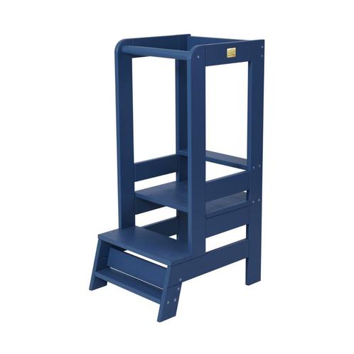 Leertoren  | Blauw (montessori speelgoed, opstapjes), Kinderen en Baby's, Kinderkamer | Inrichting en Decoratie, Nieuw, Ophalen of Verzenden