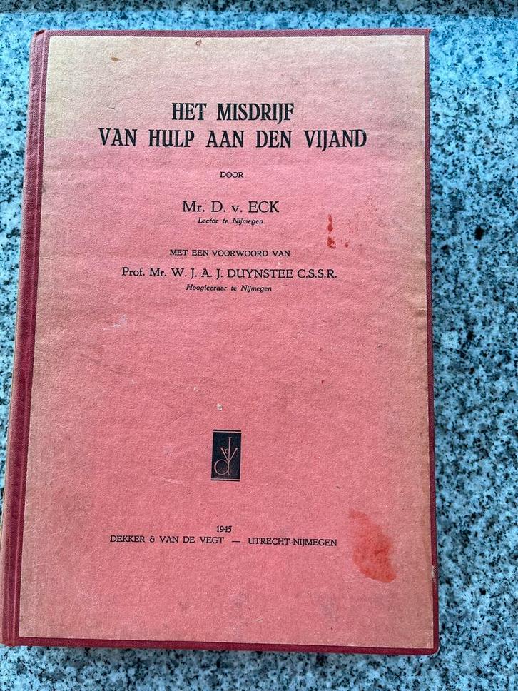 Het misdrijf  van hulp aan den vijand, Boeken, Politiek en Maatschappij, Juridisch en Recht, Nederland, Gelezen, Verzenden