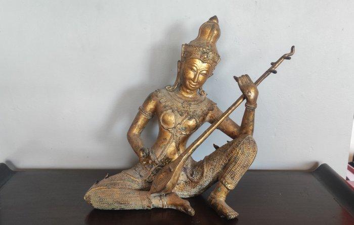 Thai Celestial Musician (Deva) - Beeld - Thailand (Zonder, Antiek en Kunst, Kunst | Niet-Westerse kunst