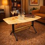 Salontafel - Marmer, IJzer, Gelakt messing, Italiaans