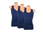 3 stuks Bonanza hemd - Regular - 100% katoen - Donkerblauw, Verzenden