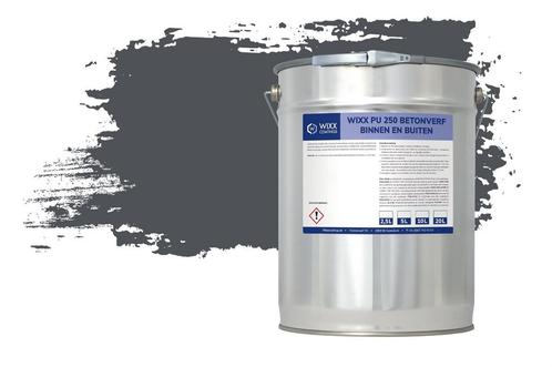 Wixx PU 250 Betonverf Buiten en Binnen RAL 7015 | Leigrijs, Doe-het-zelf en Verbouw, Verf, Beits en Lak, Verf, Grijs, Nieuw, Minder dan 5 liter