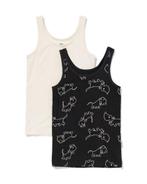 HEMA Takkie kinderhemden stretch katoen - 2 stuks zwart, Kinderen en Baby's, Verzenden, Nieuw