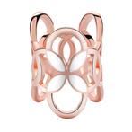 Fako Bijoux® - Sjaalklem - Tube - Wit - 22x26mm - Rosé, Nieuw, Verzenden