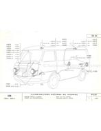 1972 FIAT 238 CARROSSERIE ONDERDELENHANDBOEK