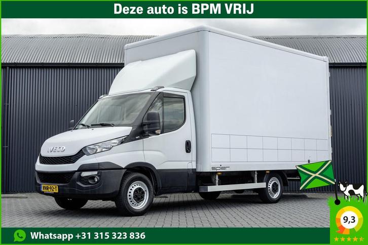 Iveco Daily 35S15 150PK | Bakwagen | Bakhoogte: 253CM |, Auto's, Bestelauto's, Lease, Handgeschakeld, Wit, Iveco, Zwart, Stof