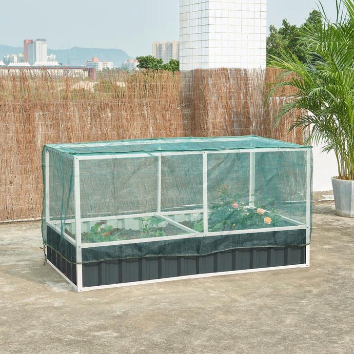 Moestuinbak met net Alblasserdam met 1 paar handschoenen 174, Huis en Inrichting, Slaapkamer | Bedden, Verzenden