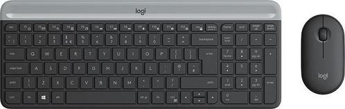 Logitech MK470 Slim Combo - Draadloos toetsenbord en muis -, Computers en Software, Toetsenborden, Verzenden