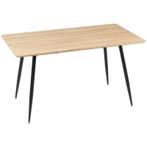 TRUUSK Eettafel Scandinavisch Design - Houteffect - Voor 4 P, Huis en Inrichting, Tafels | Eettafels, Verzenden, Nieuw