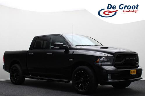 Dodge Ram 1500 5.7 V8 4x4 Crew Cab 57 Sport, Auto's, Bestelauto's, Lease, Automaat, Financial lease, LPG, Zwart, Dodge, Ophalen of Verzenden