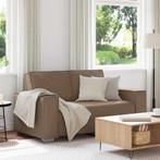 vidaXL Loveseat 120 cm kunstleer cappuccinokleurig, Huis en Inrichting, Verzenden, Nieuw, Stof