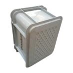 Stapelbak 395x295x220 mm, PP, grijs, gebruikt, Ophalen of Verzenden, Gebruikt, Bak of Kist