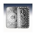 Verenigde Staten. Silver bar ND Marquee Peacock, 1 Oz