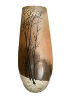 Legras & Cie. - Vaas (2) - Glas - Paire de vases peints, Antiek en Kunst