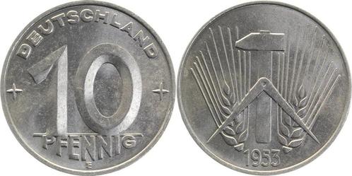 10 Pfennig Ddr 1953e, Postzegels en Munten, Munten | Europa | Niet-Euromunten, Verzenden