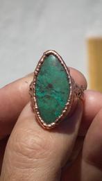 Electroformed Koperen Chrysocolla Ring, Verzenden, Mineraal